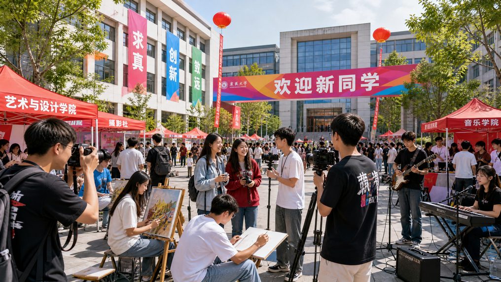 抖荫短视频传媒校园社区活动传媒记录封面